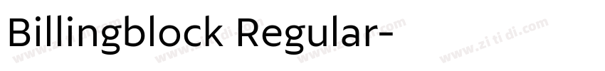 Billingblock Regular字体转换